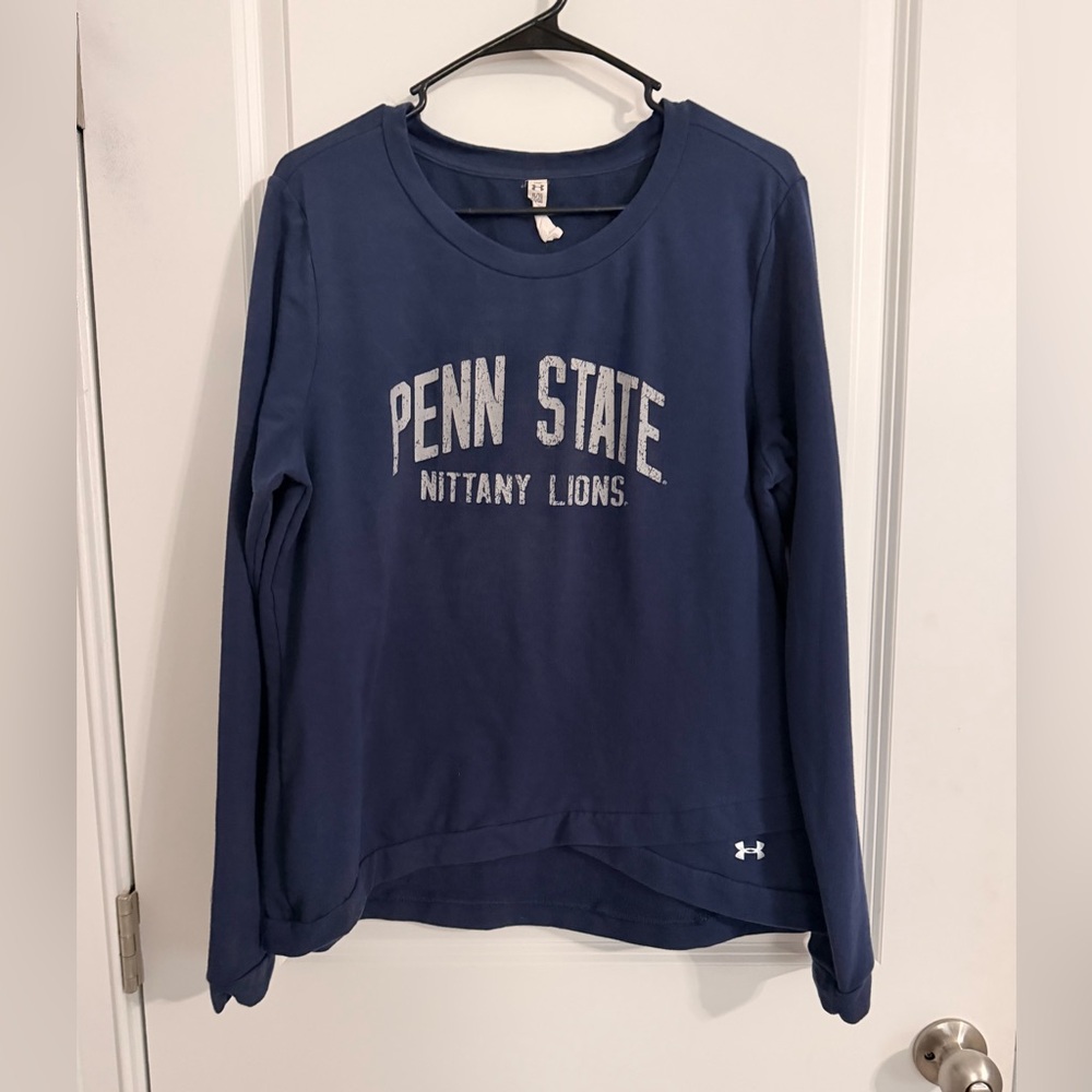 Penn State-Under Armour Navy Long Sleeve Shirt-XL